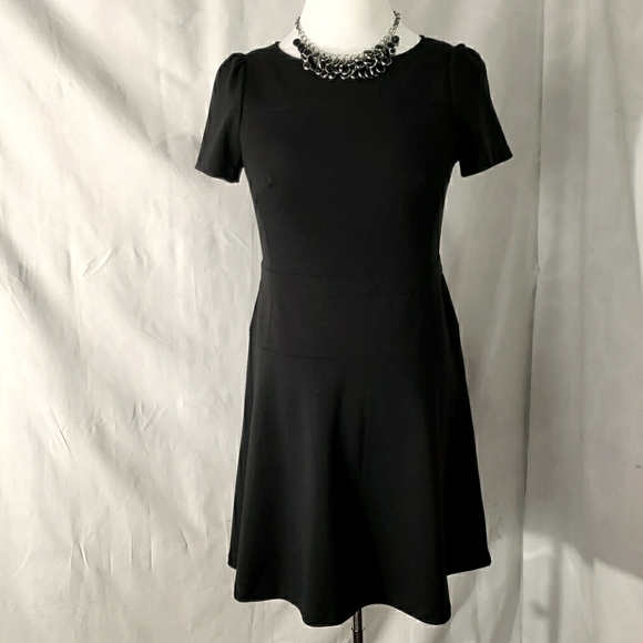 LOFT Dresses & Skirts - LOFT Black Mid-length dress 1/2 Rear Zipper Sz 12